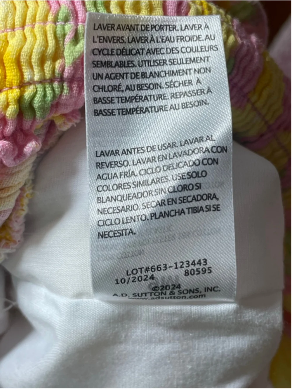 Baby Essentials 9 months pink lemonade ruffle bubble romper